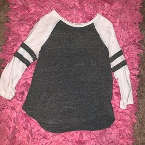 Gray Baseball Tee